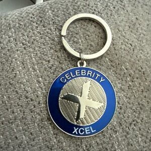 Blue and Silver Keychain